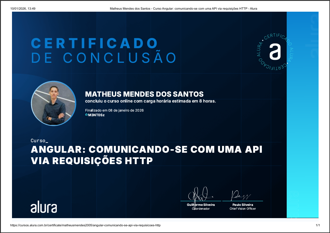Angular: comunicando-se com uma API via requisições HTTP